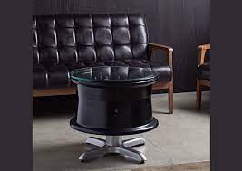 Antique distressed green farmhouse coffee table with wheels to integrate to your living room, beautifully rustic and contemporary. This Coffee Table Is Made From Boeing 737 Main Wheel