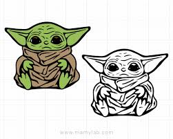 Baby Yoda Svg Star Wars The Mandalorian Svg Little Jedi Yoda Mandalo Mamylab In 2020 Star Wars Art Disney Silhouette Star Wars Diy