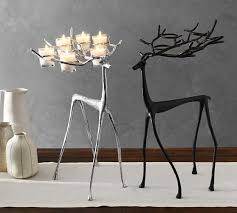 Sculpted Reindeer Votive Holder Candle Holder Pottery Barn