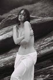 Ella Cervetto Flaunting Her Stunning Wet Body In A Transparent Dress