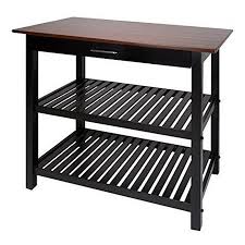 kitchen island with solid wood top