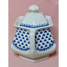 Free shipping on many items | browse your favorite brands. Mid 20th Century Adams Ironstone Brentwood Royal Blue Clover Design Creamer Covered Sugar Bowl 2 Pieces Chairish