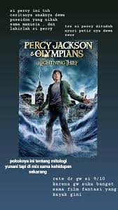 Percy Jackson Ada Dua Film Nah Ini Yang Pertama Yg Kedua Judulnya Percy Jackson Sea Of Monster Film Romantis Film Film Bagus