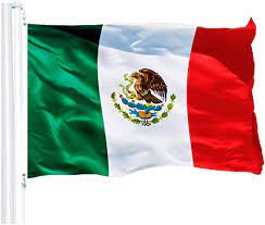 The overall design of the flag was adopted in 1821, but the coat of arm was revised in 1968. Amazon Com G128 Mexico Mexican Flag 3x5 Feet Printed 150d Indoor Outdoor Vibrant Colors Brass Grommets Quality Polyester Much Thicker More Durable Than 100d 75d Polyester Garden Outdoor