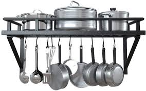Check spelling or type a new query. Amazon Com Kes 24 Inch Kitchen Pot Pan Rack Wall Mounted Hanging Storage Organizer Wall Shelf With Hooks Matte Black Kur215s60 Bk Home Improvement