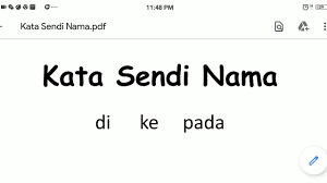 Terhadap mambawa maksud rujukan yang melibatkan objek tertentu, sama ada manusia, haiwan atau benda akan/kepada digunakan di hadapan manusia dan pengunaannya mesti didahului oleh kata adjektif bersifat emotif. Kata Sendi Nama Youtube
