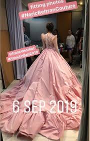 What A Beautiful Rose Pink Gown Francine Diaz Pink Gowns Gowns Ball Gowns