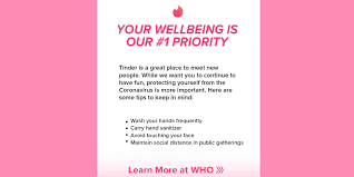 Dating apps do not routinely verify whether. Tinder Warning Users To Stay Safe From The Coronavirus