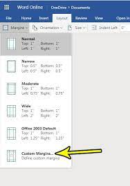 Apa requires one inch margins for top, bottom, right, and left. How To Change Margins In Word Online Live2tech