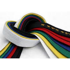 Most often made of thick cotton, the obi signifies the skill level of its wearer. Karate Colour Belts At Rs 50 Piece à¤•à¤° à¤Ÿ à¤¬ à¤² à¤Ÿ Dg Sport India New Delhi Id 20353946055