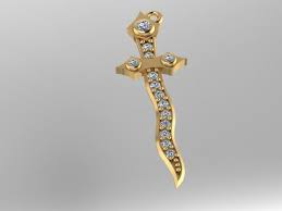 Yuksek Kaliteli Stl 3d Modeli Kolye Model Cnc Ve 3d Baski Uzerinde Prototip Hazir Jewelry Studio Necklace Knife Necklace