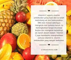 Ia merupakan sejenis suplemen yang dapat. 10 Kebaikan Vitamin C Yang Ramai Terlepas Pandang Ziana Eunos