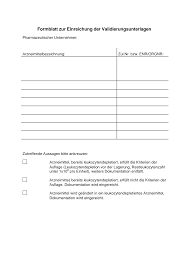 Für eine validierung benötigt man die beschreibung des zieles und des weges (sprich einen validierungsplan). Https Www Pei De Shareddocs Downloads De Regulation Formblatt Validierungsunterlagen Leukozytendepletion Pdf Blob Publicationfile V 2