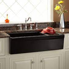 The kitchen is coming together nicely. 36 Gallo Fireclay Farmhouse Sink With Drainboard White