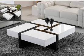 This coffee table adopt sturdy metal hairpin legs, which ensure durability and stability; China Extension Coffee Table Le624e China Coffee Table Accent Table