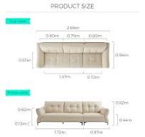 Furnitur Ruang Tamu Sofa Beludru Warna Krem Dengan Kaki Kayu ...