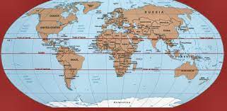 Not shown are the other two major latitude lines: Tropic Of Capricorn Passes Through Which Countries Map Brainly In