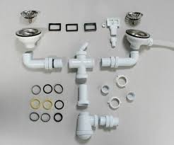 kitchen sink drain parts stock photo