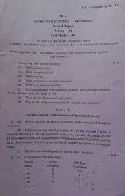 Our college is one of the pioneering institutes to begin the b. University Of Calcutta Computer Science 2014 Question Paper University Question Papers