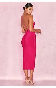 Clothing Bandage Dresses Sasha Hot Pink One Shoulder Bandage Dress In 2020 Dresses Boujee Outfits Fashion Dresses