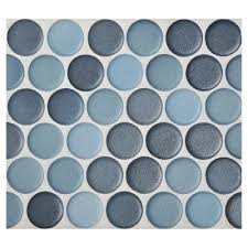 Ft./each) shadow mountain gray 11.375 in. Penny Round Tiles Novocom Top