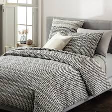 Prized for its breathability, linen duvet cover: Organic Angled Geo Duvet Cover
