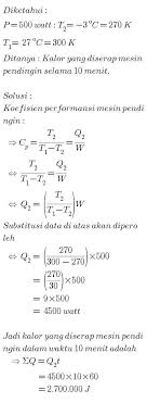 Berikut ini video cara kerja mesin penghangat santan kelapa. Mesin Pendingin Ruangan Memiliki Daya 500 Watt Jika Suhu Ruang 3 C Dan Suhu Udara Luar 27 C Brainly Co Id