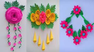 Below you will find 20 easy diy yarn wall hanging craft tutorials. 5 Paper Craft Wall Hanging Craft Ideas Room Decoration Diy Art And Wall Hanging Crafts Diy Arts And Crafts Crafts