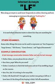 Lf Meaning What Does This Useful Acronym Lf Mean 7esl English Vocabulary Words Help Wanted Ads Vocabulary Words