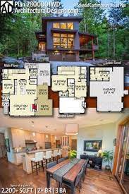 Plan 280000jwd Splendid Contemporary House Plan With Drive Under Garage Contemporary House Plans House Blueprints Modern House Plans