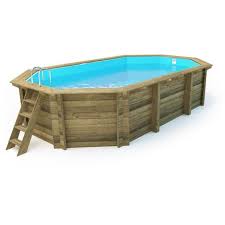 piscine bois florida 6 57 x 4 57 x 1 31 m habitat et jardin pas cher a prix auchan