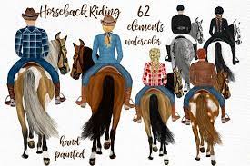 Horseback Riding Clipart Horse Png Clip Art Horseback Riding Illustration Design