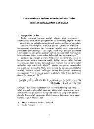 Top Pdf Contoh Makalah Beriman Kepada Qada Dan Qadar 123dok Com