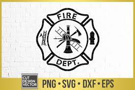 Fire department or firefighters maltese cross symbol. Fire Department Logo Svg 302133 Svgs Design Bundles