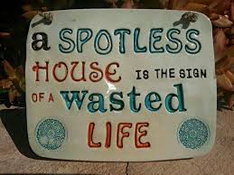 A Clean House Is A Sign Of A Wasted Life Meaning Spotless House Wasted Life Sign Quotes Signs Crazy Ex Girlfriends