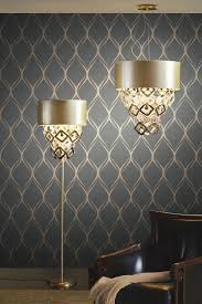 Click to see entire collection this wallpaper is priced and sold by the bolt. Blue And Silver Ogee Wallpaper Luxe Living Room Best Living Room Wallpaper Feature Wall Wallpaper