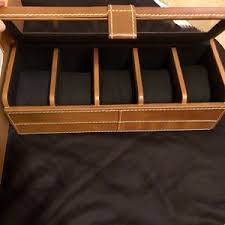 Pottery barn mason fringe placemats set 4 indigo. Pottery Barn Accessories Pottery Barn Becket Watch Box Poshmark
