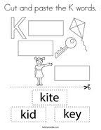 Free printable coloring pages for uppercase and lowercase letters for kids. Letter K Coloring Pages Twisty Noodle