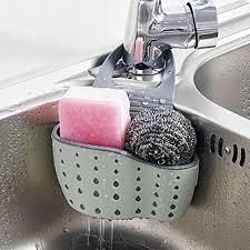 Hunpta Support De Rangement A Ventouse Pour Evier Ideal Pour Contenir Savon Eponge Etc Pour Salle De Bains Cu Etagere Evier Astuce Rangement Cuisine Rangement