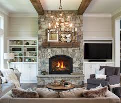 Inviting And Cozy The Focal Point Of This Modern Farmhouse Living Room Is The Cerona Arched Ga Farm House Living Room Modern Farmhouse Living Room Hearth Room