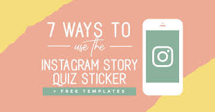 From questions, to polls and music integration, there's a new instagram story feature in town: Easil On Twitter 7 Fun Ways To Use The Instagram Story Quiz Sticker Smm Marketingtips Https T Co Hfuilgam15