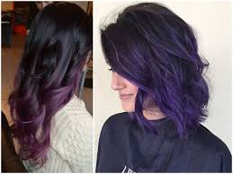 Dominik podwika mixa l'energia del taglio mullet a una tinta capelli viola dai riflessi freddi, perfetta su una base di capelli neri o castano . Shatush Viola Per Capelli Castani E Neri Le Tonalita Piu Belle E Come Farlo Pourfemme