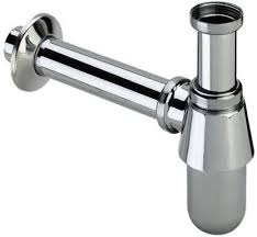 When you enter a bathroom or kitchen that has not been used for a while and you note a bad smell, simply run the faucet for a short while to fill up the trap again and you will note the smell will go away. Qtm Stainless Steel Bottle Trap Bathroom Basin Waste Drain Chrome Plated Pipe Kitchen Circular Basin Sink