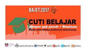 .kpm (12.44mb) dan streaming kumpulan lagu semak keputusan temuduga cuti belajar bergaji penuh kpm (12.44mb) mp3 terbaru di metrolagu d. Persatuan Pentadbir Uitm Pemakluman Iklan Cuti Belajar Bergaji Penuh Kepada Staf Pentadbiran