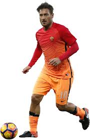 Enzo totti, père de la légende de l'as rome francesco, a été. Francesco Totti Football Render 33635 Footyrenders