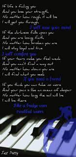 Like A Bridge Over Troubled Water Song Lyric Quotes Cool Lyrics Music Lyrics