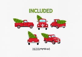Download Christmas Vintage Trucks Graphic By Digitalpapers Creative Fabrica SVG Cut Files