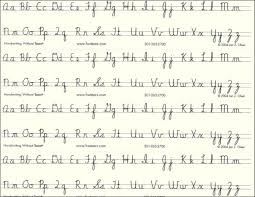 Cursive Alphabet Desk Strips 4 Per Pack Handwriting