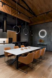 Villa 118 Modern Living Place With Contemporary Interior And Wooden Ceiling Minimalist Dining Room Wooden Ceilings Contemporary Interior