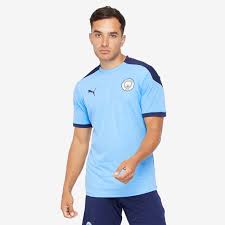 Automatic translation original description available here. Puma Manchester City 20 21 Training Shirt Team Light Blue Peacoat Mens Replica Tops Pro Direct Soccer